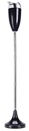 Sfeomi Einstellbarer Aschenbecher Stand Standaschenbecher Floor Standing Ashtray Aschenbecher Stand Standing Ashtray für Draußen Drinnen Stabil mit Standfuß von 50,8 cm bis 88,9 cm Hoch (Schwarz) 1