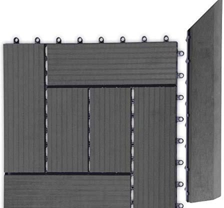 Schwelle strip G21 Eben für WPC-Fliesen, 38.5 x 7.5 cm Ecke (rechts), übergang Schienen, Zubehör, WPC-Terrassen und Böden, Garten