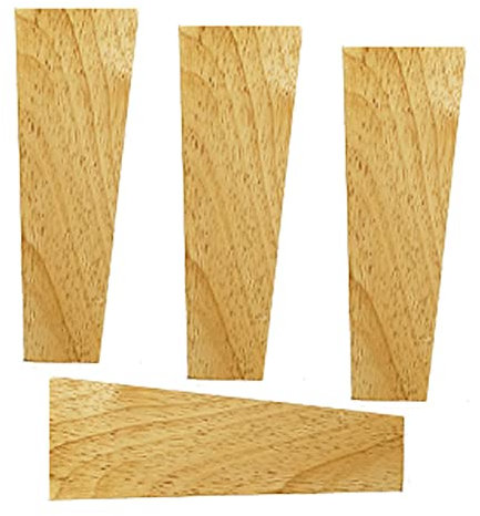 4 Stück Möbelfüße aus Holz,Massivholz Möbelbeine,Bett Beine Aus Eiche,Ersatz Holz Tischbeine,Trapez Pyramide Möbelfüsse,für Couchtisch,Esstisch,Schrank,Nachttisch,Holzfarbe (20cm)