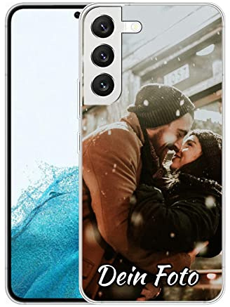 König Design Handyhülle mit Foto für Samsung Galaxy S22 5G - Personalisierte Hülle, selber gestalten, mit Bild - Schutzhülle aus weichem TPU Silikon Gel Material