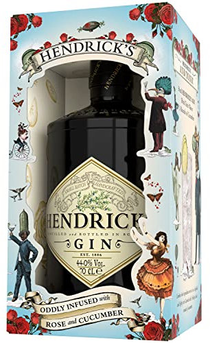 Hendrick's Gin, Tremendous Tipples Geschenk-Set mit Cocktail-Rezepten, 70cl- Exklusiv bei Amazon
