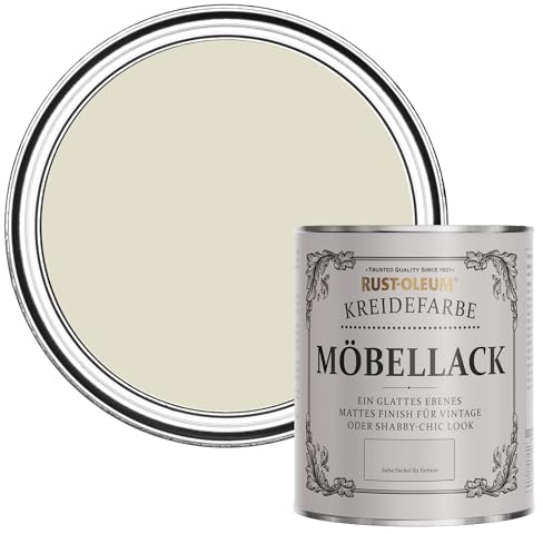 Rust-Oleum Shabby Chic beige Vintage Kreidefarbe für Möbel, wasserbasiert, geruchsarm - Hafermilch 750ML