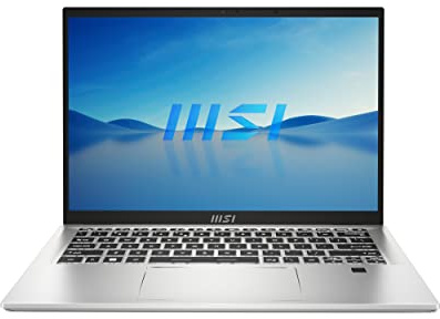 MSI Prestige 14H B12UCX-417FR : Intel Core i5 12450H - 16GB LPDDR5 - SSD 512GB - Nvidia RTX2050 4GB - 14' Full HD 400Nits - Windows 11 Famille - Clavier Azerty retroeclairé - Chassis Aluminium
