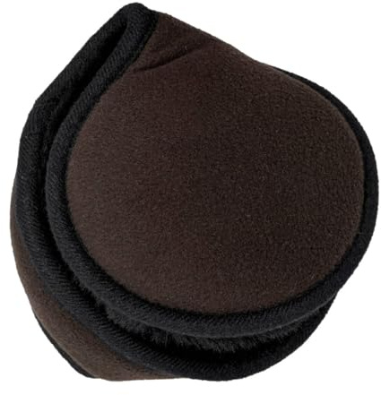 Winter Herren Ohrenschützer, große Größe, faltbar, Polarfleece, Ohrenwärmer für Damen, verstellbare Ohrenschützer für Outdoor-Aktivitäten (Braun)