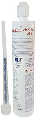 Dubaust, 3 malta composita di montaggio, malta per iniezione, 300 ml, VMK SFZ 300-B, approvazione ETA, per calcestruzzo incrinato, con miscelatore statico