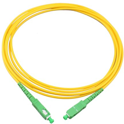 Jopto Cable de Fibra Óptica SC/APC a SC/APC OS2 Monomodo Simplex 9/125um LSZH Latiguillo FTTH para Instalaciones en Exteriores e Interiores (3M)