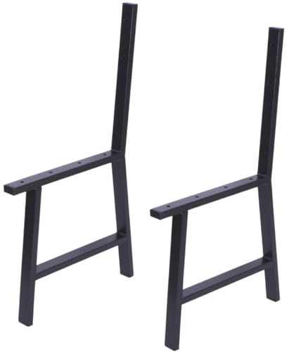 Anwicar Bankbeine, Bankgestell 2 Stück Set Mattschwarz Stahl Pulverbeschichtet, Gartenbank Beine, Parkbank Beine, Bankfüße, Perfekt für den Garten, Park, Spielplatz, Stabil, hohe Qualität