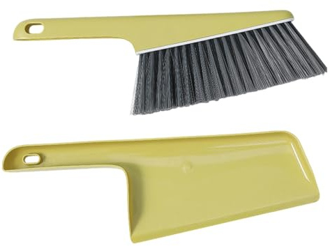 Spazzola angolare per la polvere, set di paletta per spolverare, spazzola multifunzionale per la pulizia del letto, divano, vestiti, letto, trapunta