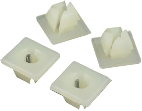 WASQUBKS 50x Nylon Rivetto di Fissaggio Paraurti Targa Dado Staffa di Fissaggio a Clip Compatibile for Chevrolet 4755299 3907444 A11719 Foro da 6.4mm