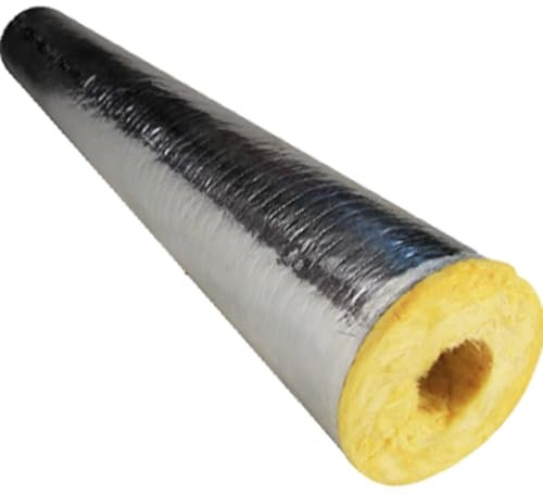 Aluminum Foil Pipe Insulation, Self Adhesive Insulation Wrap for Copper Pipe 2 Inch for Winter Outside Pipes, Irrigation Pipe, Spigot, Water Heater Pipes