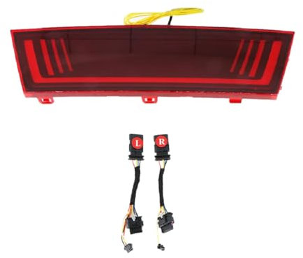ASKKLP Heckstoßstange Reflektor für Tesla Model Y, Hintere Stoßstange Reflektor Licht Lampe Nebelschlussleuchte Heckstoßstange Rückstrahler Rückleuchte