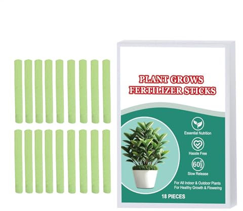 Plant Feed Indoor - 18 Plant Fertilizer Sticks | Plant Food Spikes | House Plant Food Indoor | Fruit Tree Fertilizer Spikes | Plant Nutrition Fertilizer Spikes | All-Purpose Houseplant Fertilizer