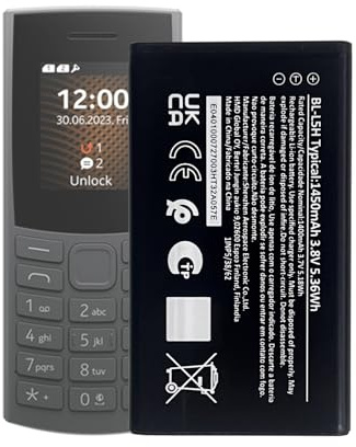 MUKUZI Battery Compatible with No-kia 105 4G 110 4G TA-1582 TA1385-DS, TA-1551 125 150 2023 Edition Mobile Phone Smartphone (Replacement for BL-L5H)
