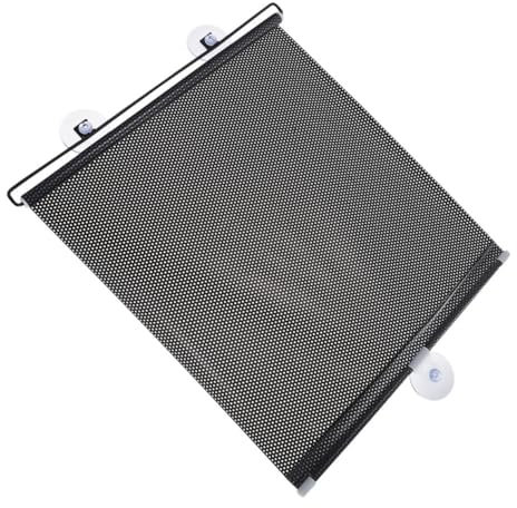 HAMPPLIES Persianas sin Taladro Opacas para Ventanas, Persiana Enrollable de PVC Negro Ventosas, Instalación Rápida para Cocina y Balcón
