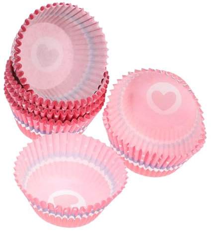 LABRIMP 100piezas Moldes De Alta Resistencia Para Cupcakes y Muffins Antigrasa y Antiadherente Para Eventos y Casa