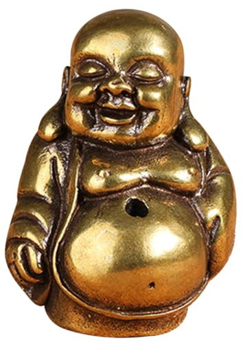 Mobestech Per Bastoncini in Ottone Massiccio Statua Buddha Da Meticolosi Bruciatore Cinese Per Arredamento Casa e Ufficio