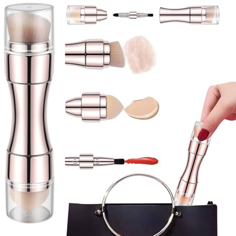 Pinceles De Maquillaje 4 En 1 Retráctil