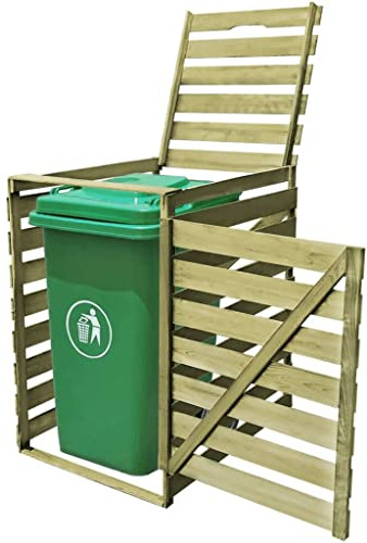Générique Abri pour Poubelle 240 L Bois imprégné,Maison & Jardin,Produits ménagers,Accessoires pour conteneurs à déchets,Cache-conteneurs à déchets,42269