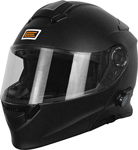 Origine Helmets 204271720100005 Delta Solid Matt Casco Apribile con Bluetooth Integrato, Nero, L