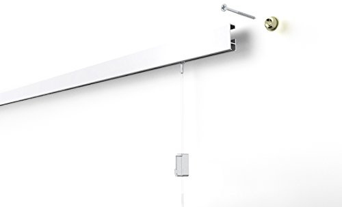 STAS Clip-Rail Gallery Picture Hanging System Kit White (10 Meter)