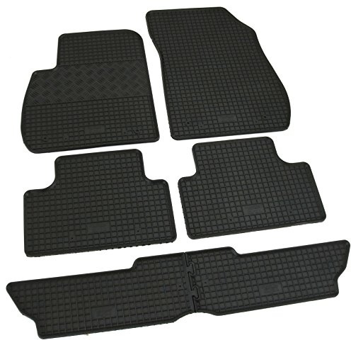 Gummi Fußmatten Set, 6teilig, Gummifußmatten Gummimatten Matten