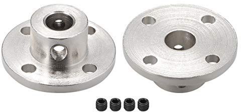 sourcing map 2 Stück Flanschkupplung Motorführung Wellenkupplung Motoranschluss 8mm Innendurchm. H13*D16 Starre für DIY Teile Silber Ton