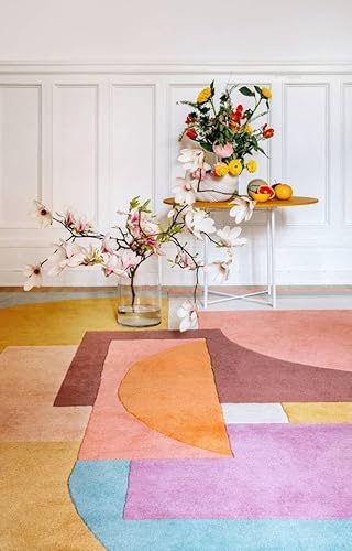 RugVista Arty Matta, 200 x 300 cm, Flerfärgad | Rektangulär, Medellång lugg, Endast kemtvätt, Oeko-Tex 100, Vardagsrum, Matsal, Sovrum
