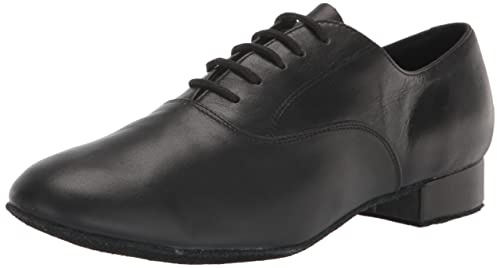 Very Fine Men's Wide Adrian Leather Ballroom Salsa Tango Waltz Latin Smooth Swing Dance Shoe Black US 12 Wide