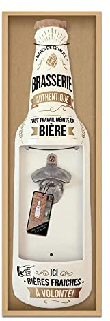 STC Décapsuleur Mural Bouteille Blanc