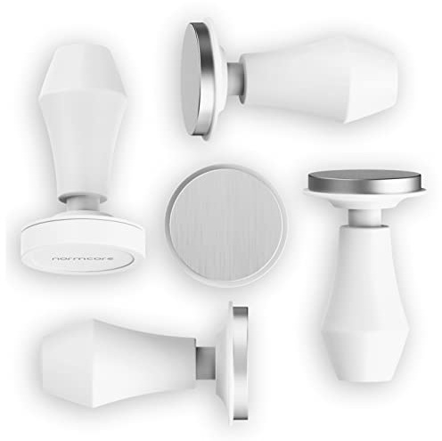Normcore Espresso-Kaffee-Tamper V4, federbelasteter Tamper mit austauschbaren Federn, 6,8 kg/11,3 kg/13,6 kg, kompatibel mit 58 mm Siebträgerkörben, Antihaftbeschichtung, Weiß