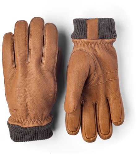 Hestra Herren Tore Glove Hirschleder 5-Finger Isolierte Handschuhe mit Wollmanschette für kaltes Wetter & Alltag