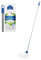 HOMESHOPA Heavy Duty Floor Cleaning Mop, Super Absorbent Cotton Mop Head & 115cm Long Silver Wooden Handle, Effective For Hardwood, Tile & Laminate Floors