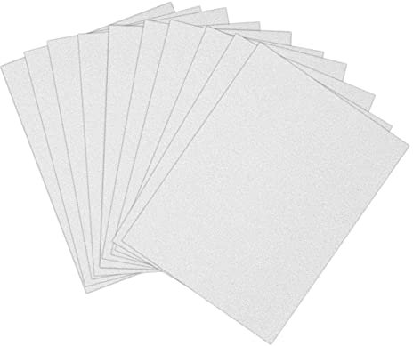 STOBOK Glitzerpapier Silber A4 10 Blatt Bastelmaterial Für Aufkleber Und Bastelarbeiten