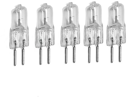 UGEFKMQ Halogen kapsel G5.3 halogenlampor G5.3 12V 20W 35W 50W 70 W, dimbar G5.3-glödlampor, varmvit, 50W, 5 st