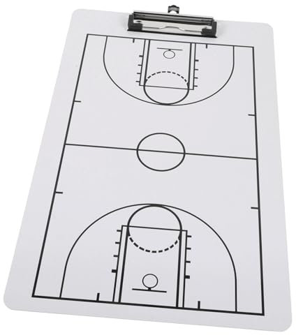 Basketball Klemmbrett aus Pvc, Doppelseitig, Trocken Abwischbar, 1 Stück