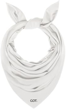GOT Sports UPF 50+ Cooling Bandana for Men & Women - Thermoregulation, Moisture-Wicking, Sun Protection Bandana Neck Wraps (White Solid)