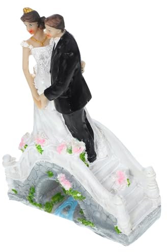 TOYANDONA Brautpaar Figuren Cake Topper Hochzeitsdeko Aus Resin Für Romantische Torten Wiederverwendbar Charmante Tortendekoration Für Hochzeitsfeiern Vielseitig Einsetzbar