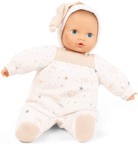 Götz 2491423 Baby Pure Himmlisch Puppe – 33 cm große Erstlingspuppe ohne Haare, Blaue Augen – waschbare Babypuppe – ab 0 Monaten Jahren