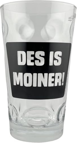 DES IS MOINER! 0,5 L Dubbeglas - Pfälzer Schorleglas Farbe Schwarz