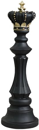 Mimoqk Schachfigur aus Kunstharz, Statuen für König und Königin, Bastelornamente, Tischdekoration für Zuhause