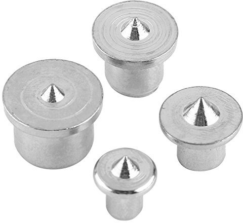 Set di Tasselli Centrali, Strumento di Allineamento Tenoni per Centri di Tasselli in Legno, 6 Mm 8 Mm 10 Mm 13 Mm, Acciaio A3, Solido e Cavo, 8 Pezzi, Lavorato con Punti di