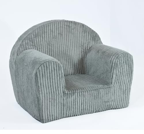 FORTISLINE Kindersessel Mini aus Cord 40x33x39 cm - Kinderzimmer Sessel mit abnehmbarem Bezug, waschbar, Oeko-TEX Standard 100, handgefertigt in der EU