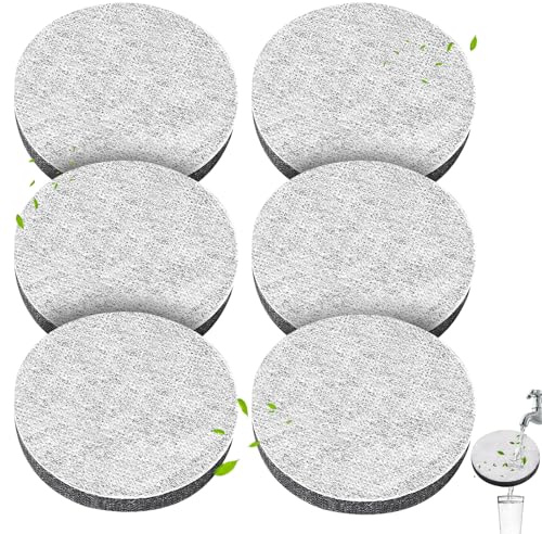 Disque Filtrant à Eau Recharge, pour Brita Fill & Go Bouteilles | 6 Pièces, Réduisent le Chlore, les Microparticules et Autres Impuretés