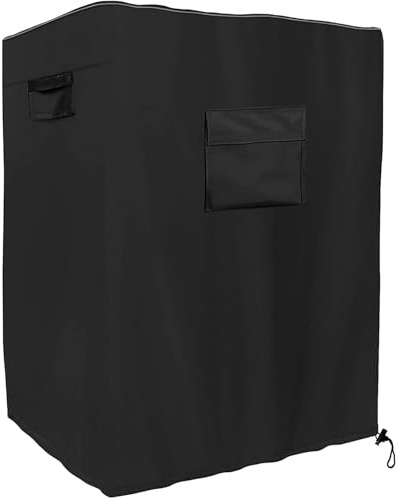Housse pour scie circulaire de table, 89 x 69 x 116 cm, Oxford 600D, coupe-vent, anti-UV, charge lourde, tissu Oxford 600D pour scie circulaire de table, noir