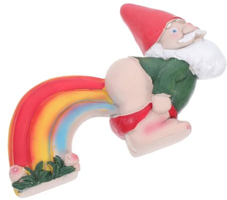 ibasenice Statue de GNOME de Jardin Étanche Décoration Extérieure et Originale pour Pelouse Ornement et Durable pour Amateurs