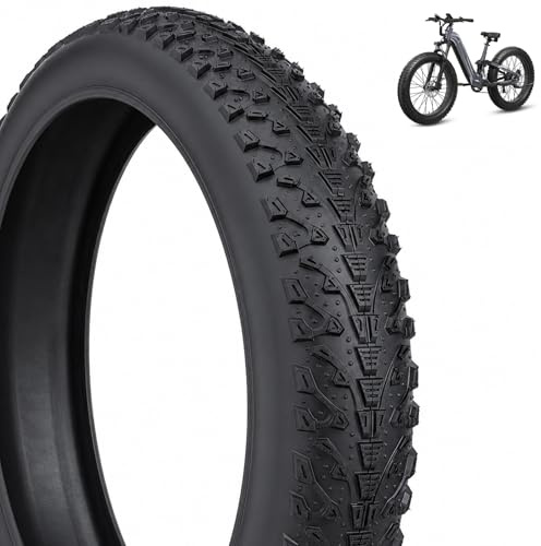 Fatbike Reifen, 20x3,0 Zoll 60TPI Heavy Duty pannensicherer Gummi All Terrain Fahrrad Faltreifen Fett Fahrradreifen Mountainbike Außenreifen Ersatz mit Anti Rutsch Profil Für Elektrofahrräder