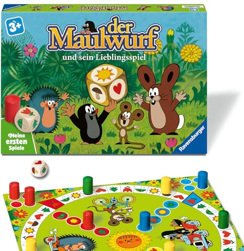 Ravensburger 12010015 Der Maulwurf und Sein Lieblingsspiel - Meine ersten Spiele: Kinderspiele, Spiele ab 3 Jahren, für 2-4 Spieler, Geschenk für Mädchen oder Junge