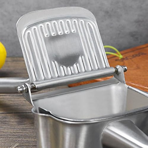 URPIZY Presse-agrumes manuel en acier inoxydable 304 Heavy Duty Presse-agrumes pour citron orange, passe au lave-vaisselle, peu encombrant, avec effet de levier pour un rendement élevé