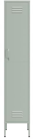 Lendo Online Armario Metálico – Armario Ropero de Acero con Estantes Regulables – Mueble de Almacenaje Industrial – 35x50x180 cm / 90x50x180 cm (Verde, 35x50x180cm)