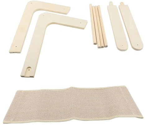 Wakects Rascador para Gatos, Diseño Ergonómico de Inclinación, Rampa Rascadora para Gatos en Forma de L Multiusos con Marco de Madera Maciza para de Interior